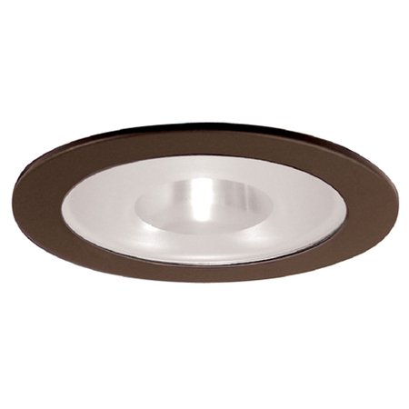 ELCO LIGHTING 4 Shower Trim with Frosted Pinhole Glass" EL915BZ